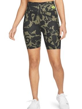 NWT Women’s Nike One Luxe Icon Clash Mid-Rise Bike Shorts Size Large